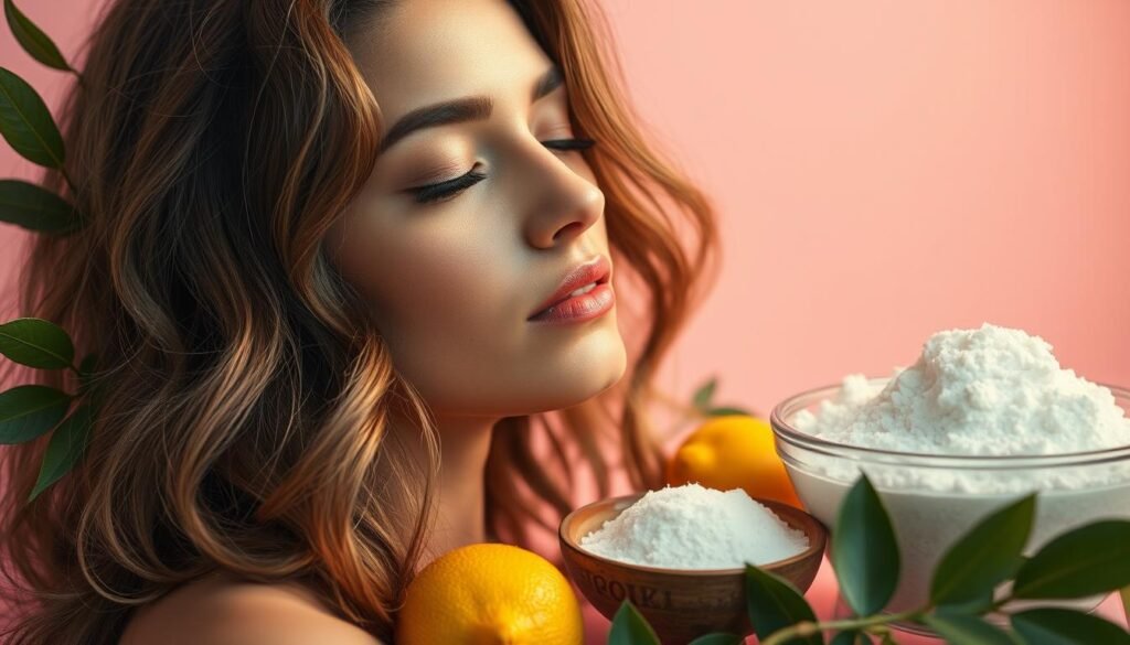 Baking Soda and Lemon Juice for Scalp Cleansing