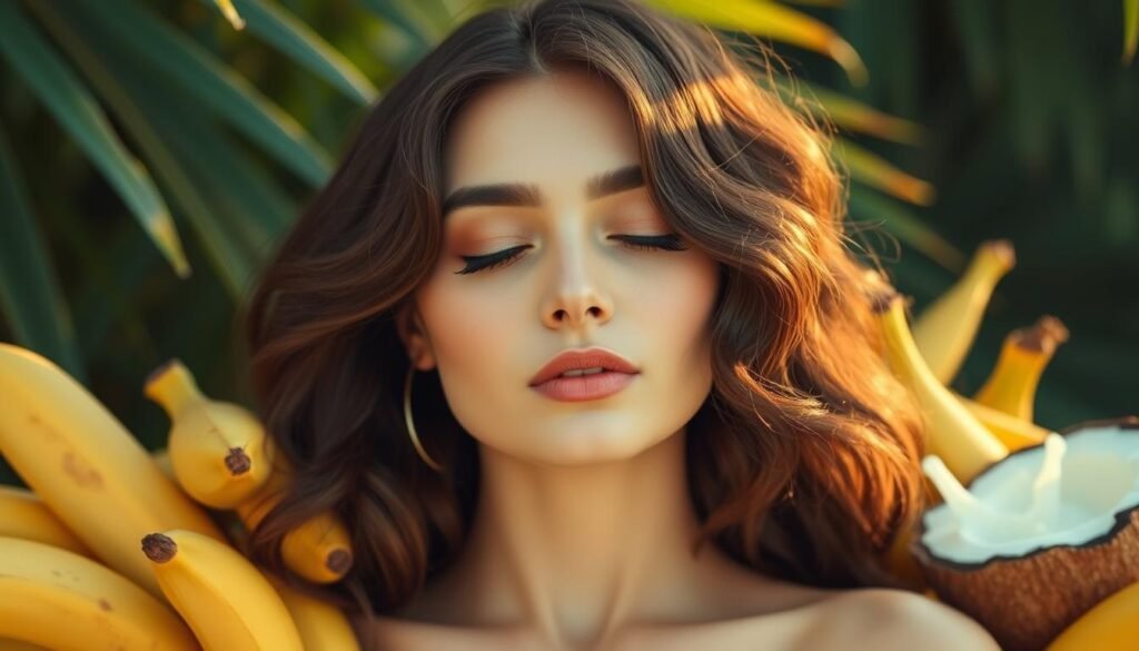 Banana and Coconut Milk Nourishing Hair Mask