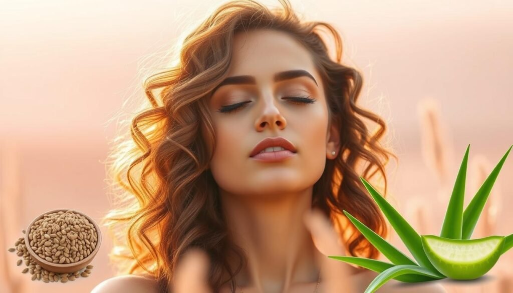 Flaxseed Gel as a curl enhancer for frizz prevention