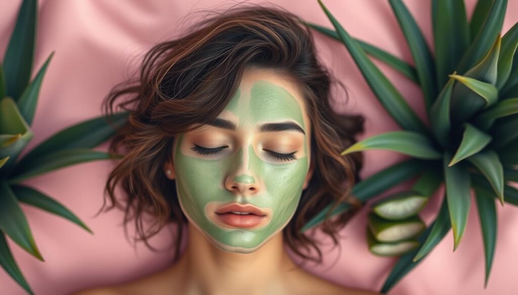 Green tea mask