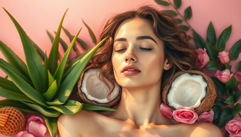 Natural ingredients for cleansing dry skin