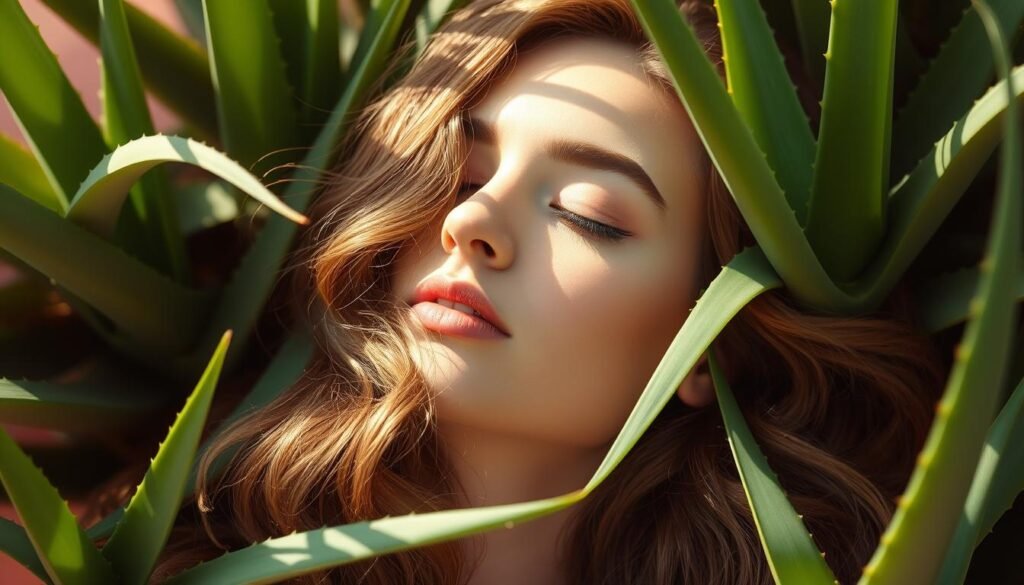 Vitamin E hair benefits and Aloe vera UV protection