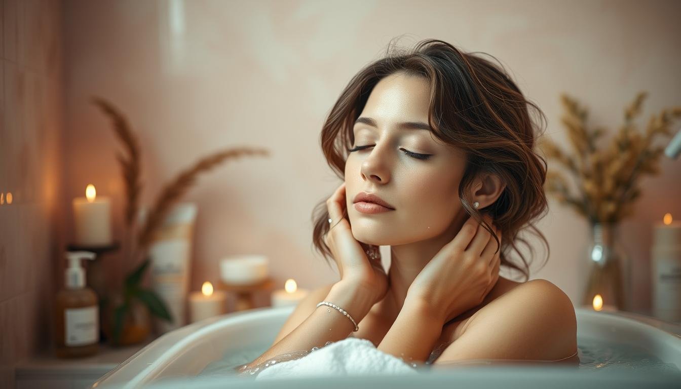 night-time skin cleansing routine