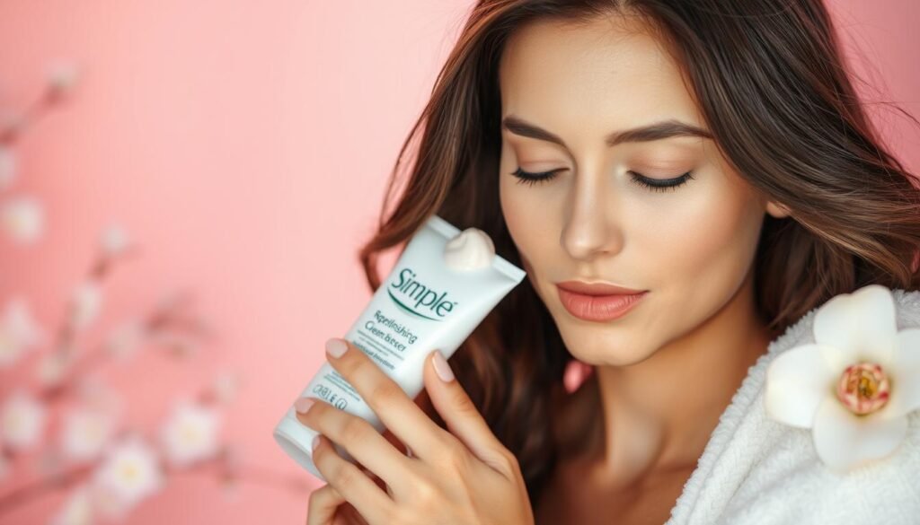 simple replenishing cream cleanser